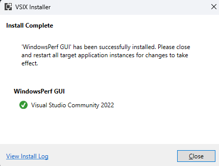 Image Alt Text:VSIX Install 