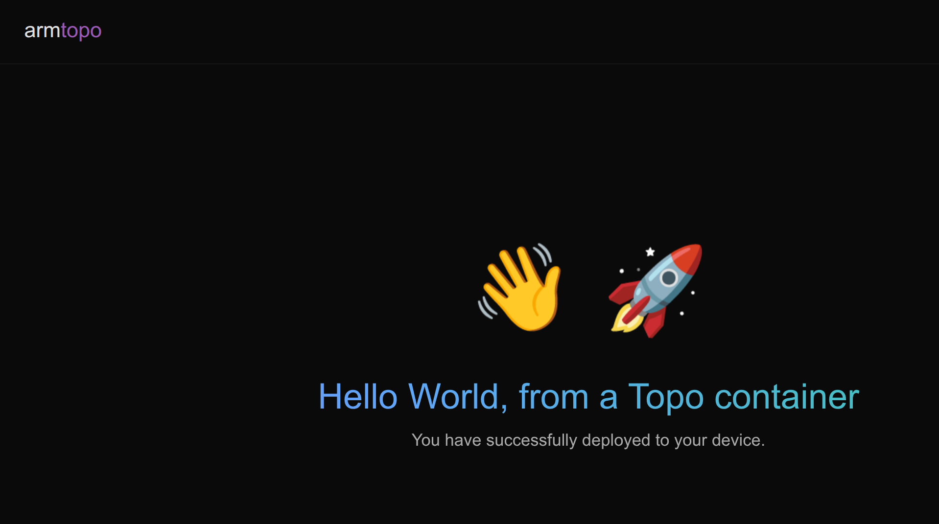 Image Alt Text:Screenshot of the modified Hello World web interface with a different emoji than the default. This confirms successful modification and deployment and provides a visual reference for the expected result.