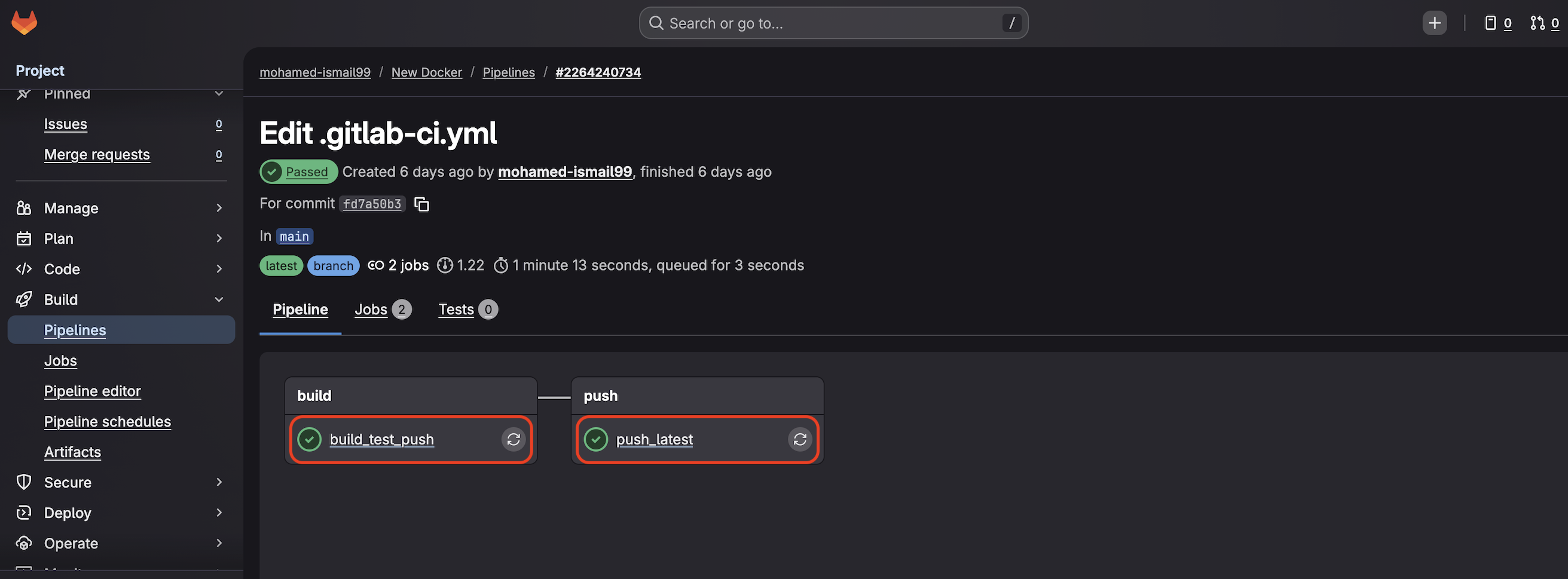 Image Alt Text:GitLab pipeline execution screen showing job output and status alt-txt