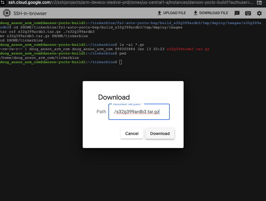 Image Alt Text:Selecting file to download