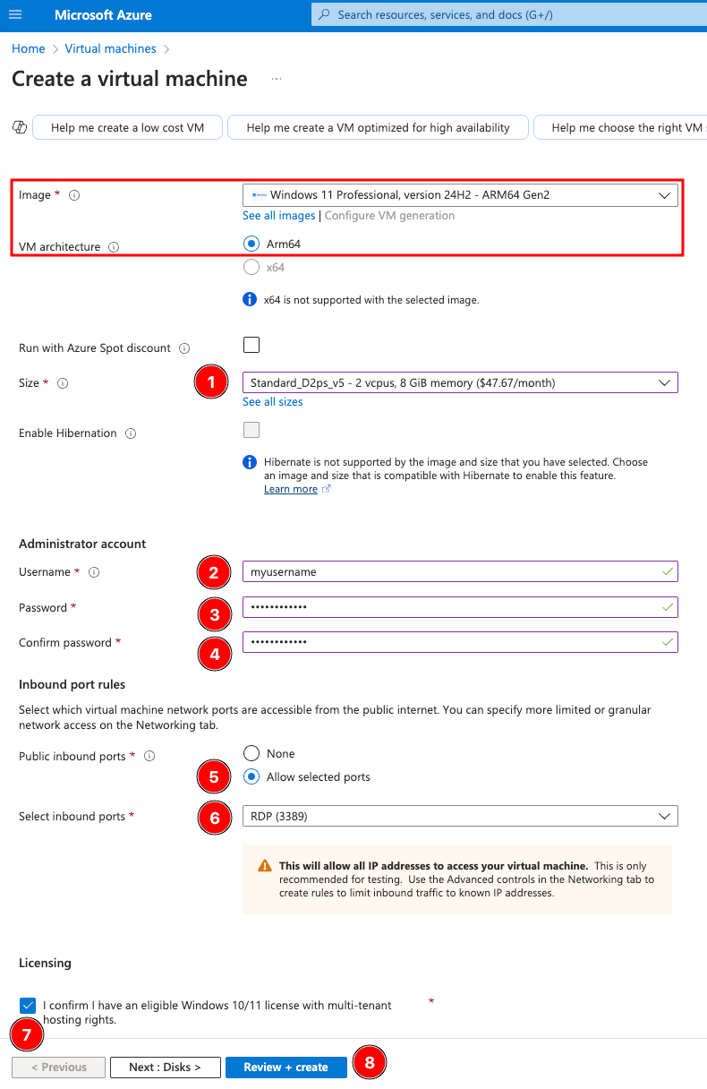 Image Alt Text:Review and Create