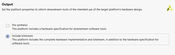 Image Alt Text:Exporting hardware and bitstream file