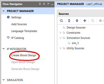 Image Alt Text:Creating a new block design