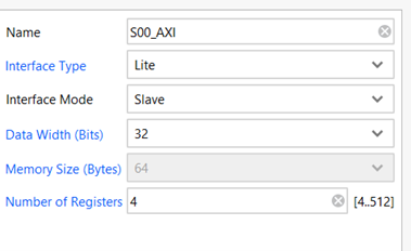 Image Alt Text:Peripheral settings for Subordinate interface