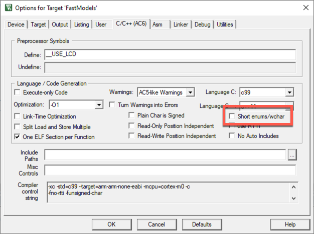 Image Alt Text:Unselect short enums/wchar