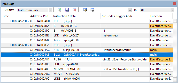 Image Alt Text:ETM Trace Data Window