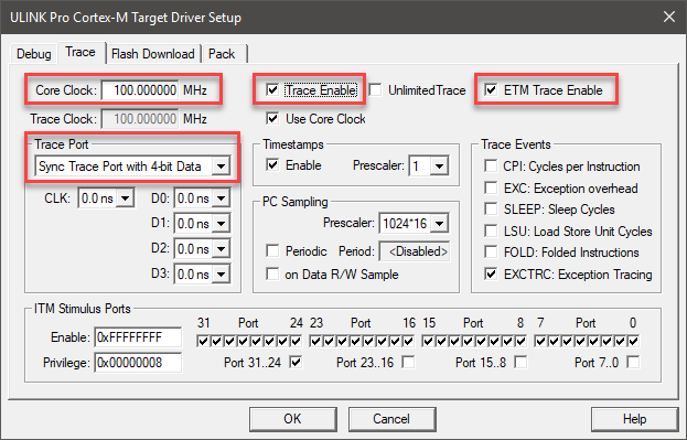 Image Alt Text:Target Driver Setup Window