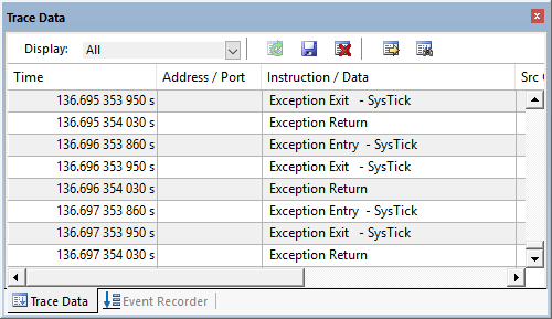 Image Alt Text:Trace Data Window