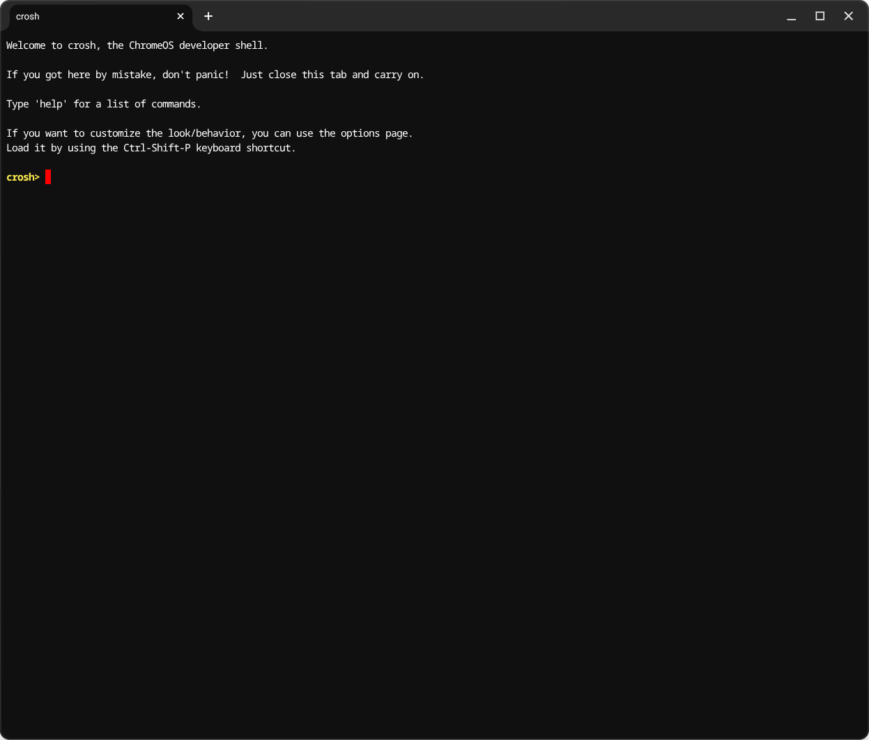 Image Alt Text:ChromeOS shell 