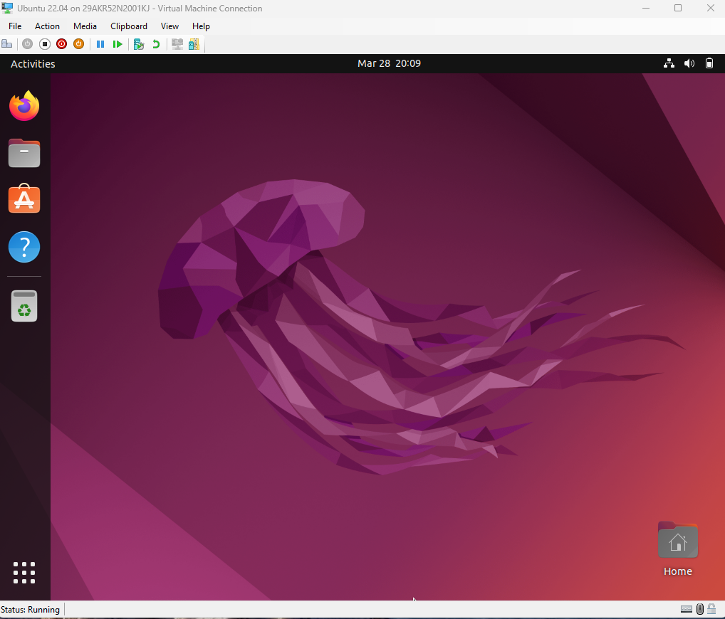 Image Alt Text: Ubuntu desktop