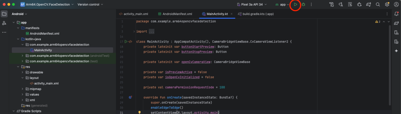 Image Alt Text:click run