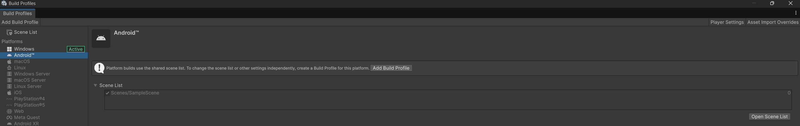 Image Alt Text:List of scenes