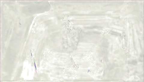 Image Alt Text:Debug view of r_out_params_tensor showing unstable parameter detail near the lower-right area