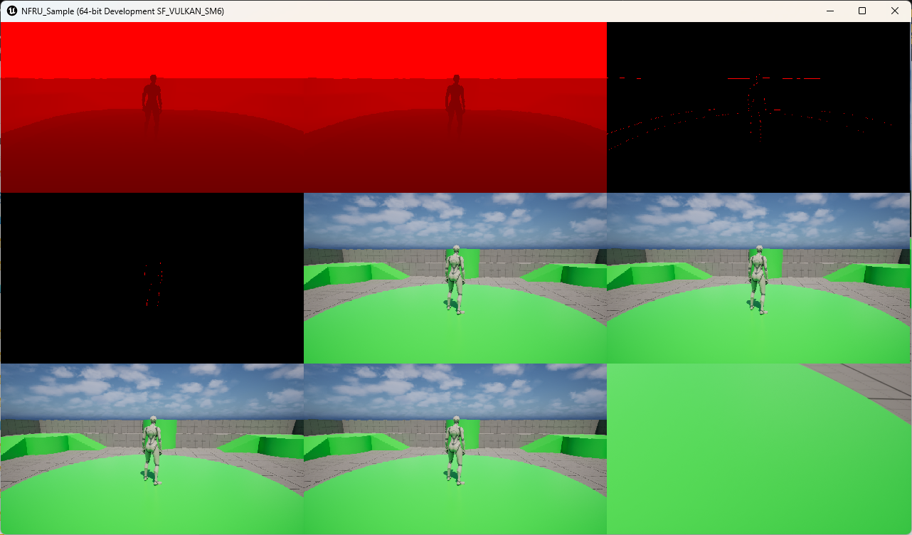 Image Alt Text:NFRU debug output displayed in the running Windows build