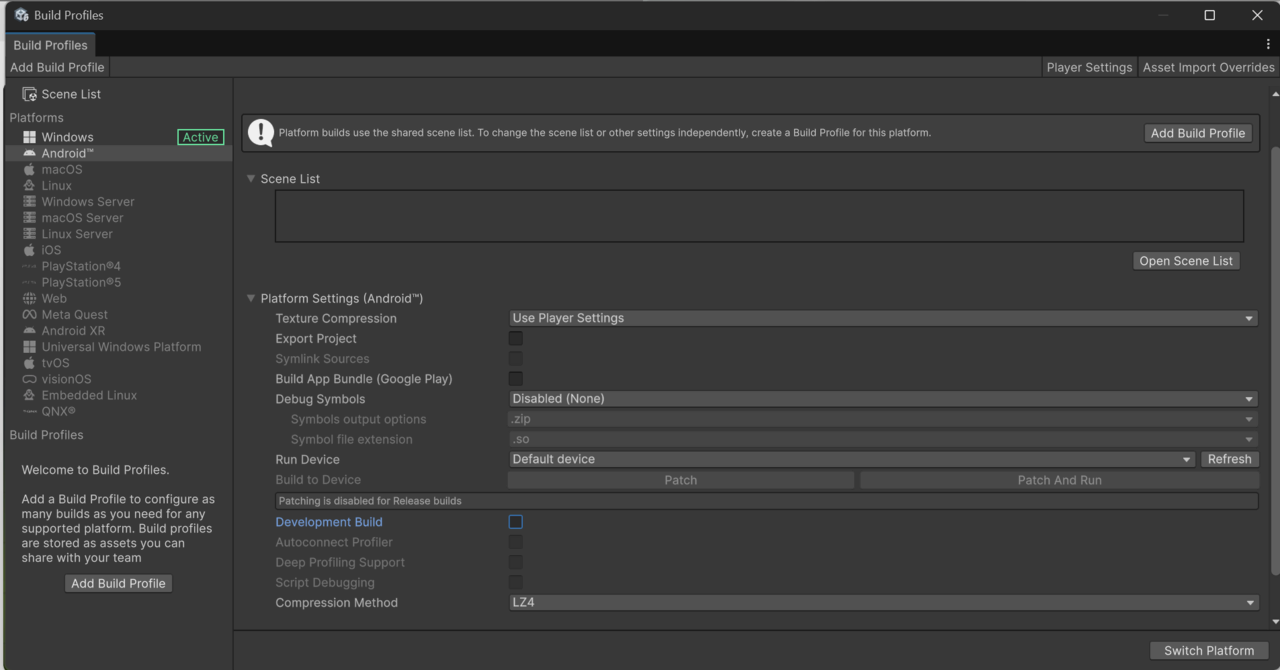 Image Alt Text:Build-Profile-Menu
