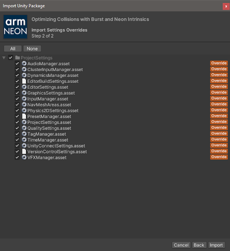 Image Alt Text:Overwrite project settings