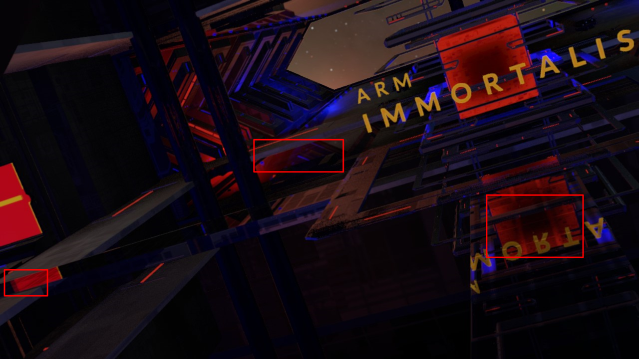 Image Alt Text:Example 4: Ray tracing reflections