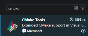 Image Alt Text:CMake Tools extension