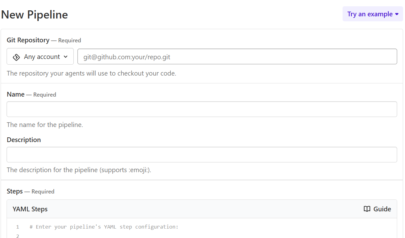 Create Pipeline Image Alt Text:Buildkite Dashboard alt-text
