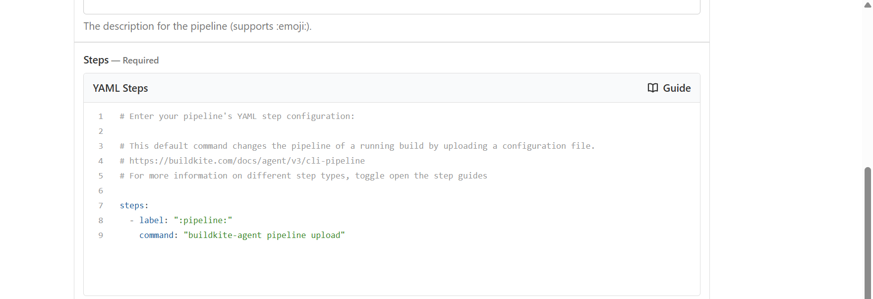 YAML steps Image Alt Text:Buildkite Dashboard alt-text