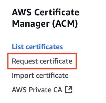 Image Alt Text:Request Certificate