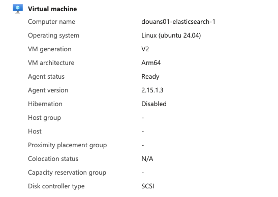 Image Alt Text:Screenshot of the Azure portal deployment result showing the VM in a running state with public IP information. Use this page to confirm deployment completed successfully before continuing.