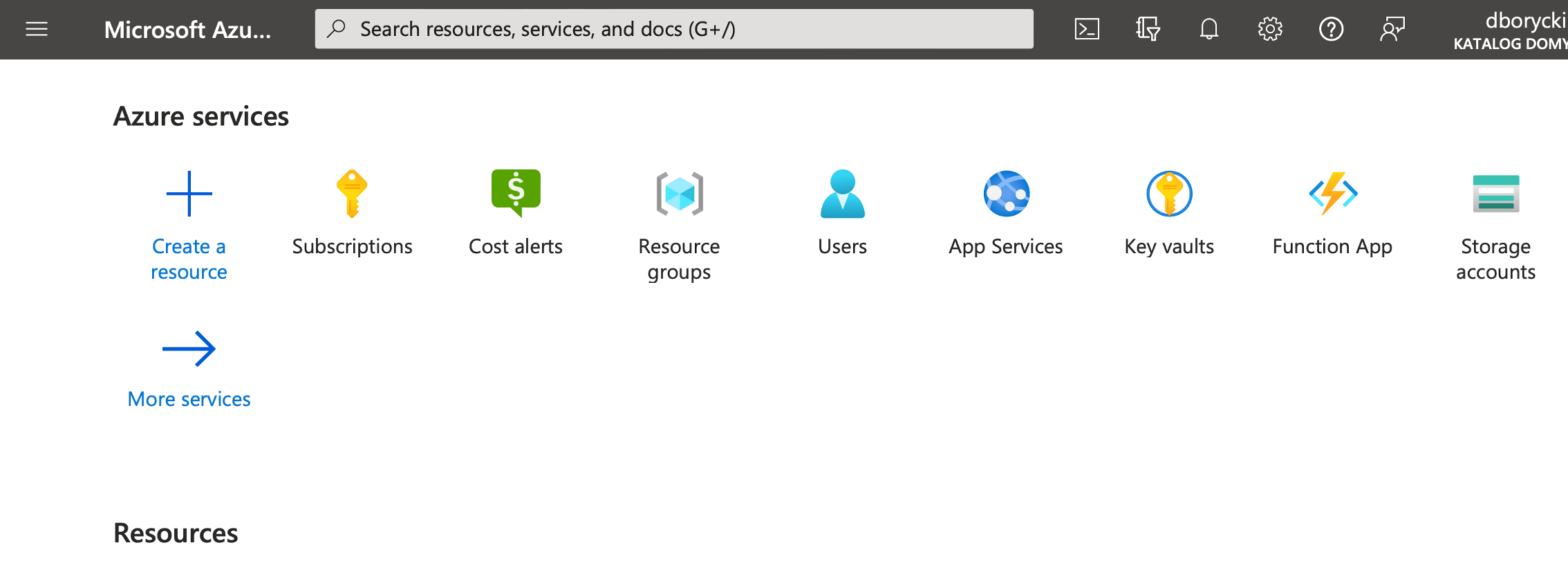 Image Alt Text:Azure portal#left