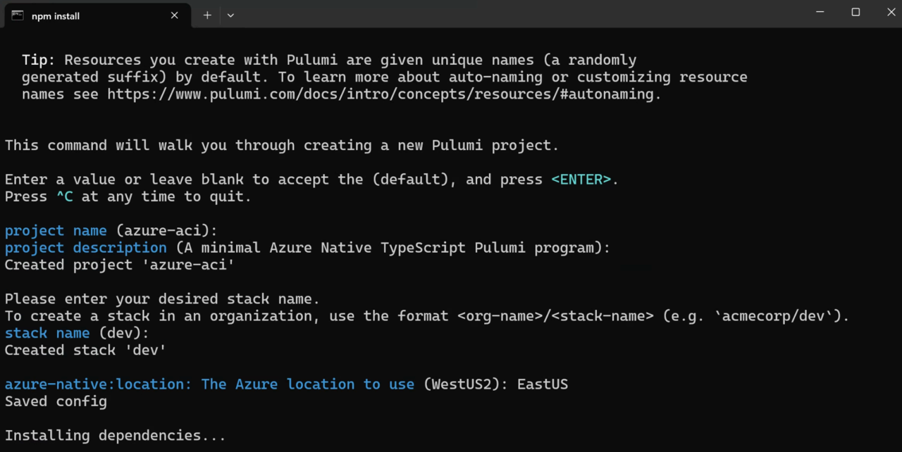 Image Alt Text:Pulumi#left