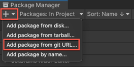 Image Alt Text: Adding a package from a Git URL
